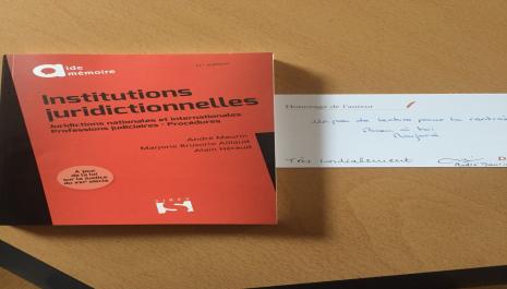 A. Maurin, M. Brusorio Aillaud et A. Héraud, Institutions juridictionnelles, Sirey, 11è éd., 2017