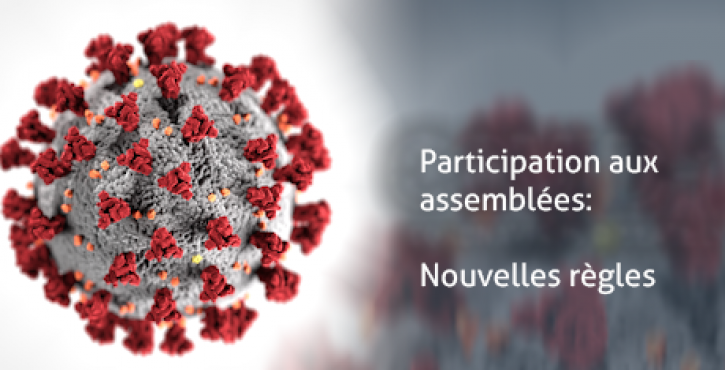 PARTICIPATION AUX ASSEMBLEES: NOUVELLES REGLES