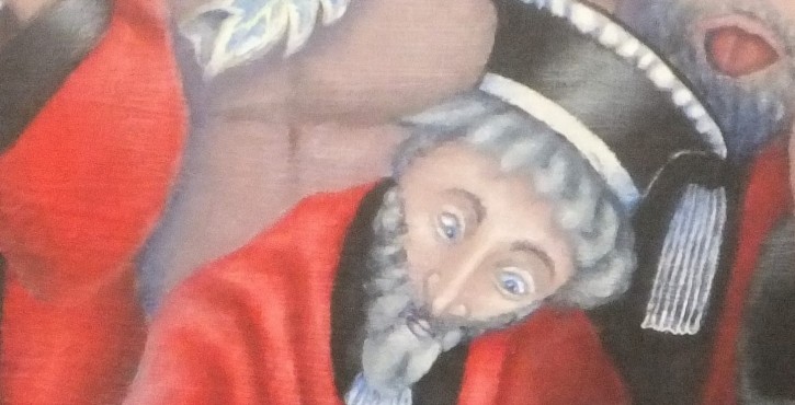 Le Mahatma Gandhi parmi les "Juges Intègres" de Jan van Eyck?