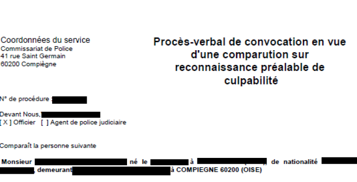 L'audience de comparution sur reconnaissance préalable de culpabilité - CRPC devant le Procureur de la République et le tribunal