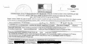 Le délai d'obtention d'une autorisation de travail par un employeur