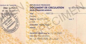Les règles pour obtenir un document de circulation pour étranger mineur